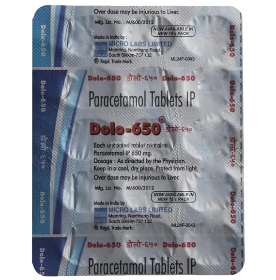 dolo 650mg tablet 15's